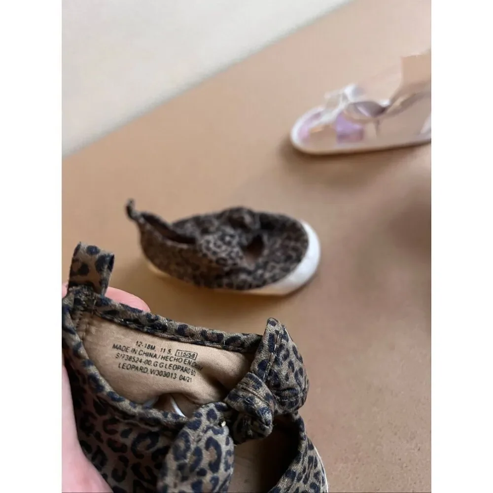 Baby gap Leopard print  and first steps Sandals